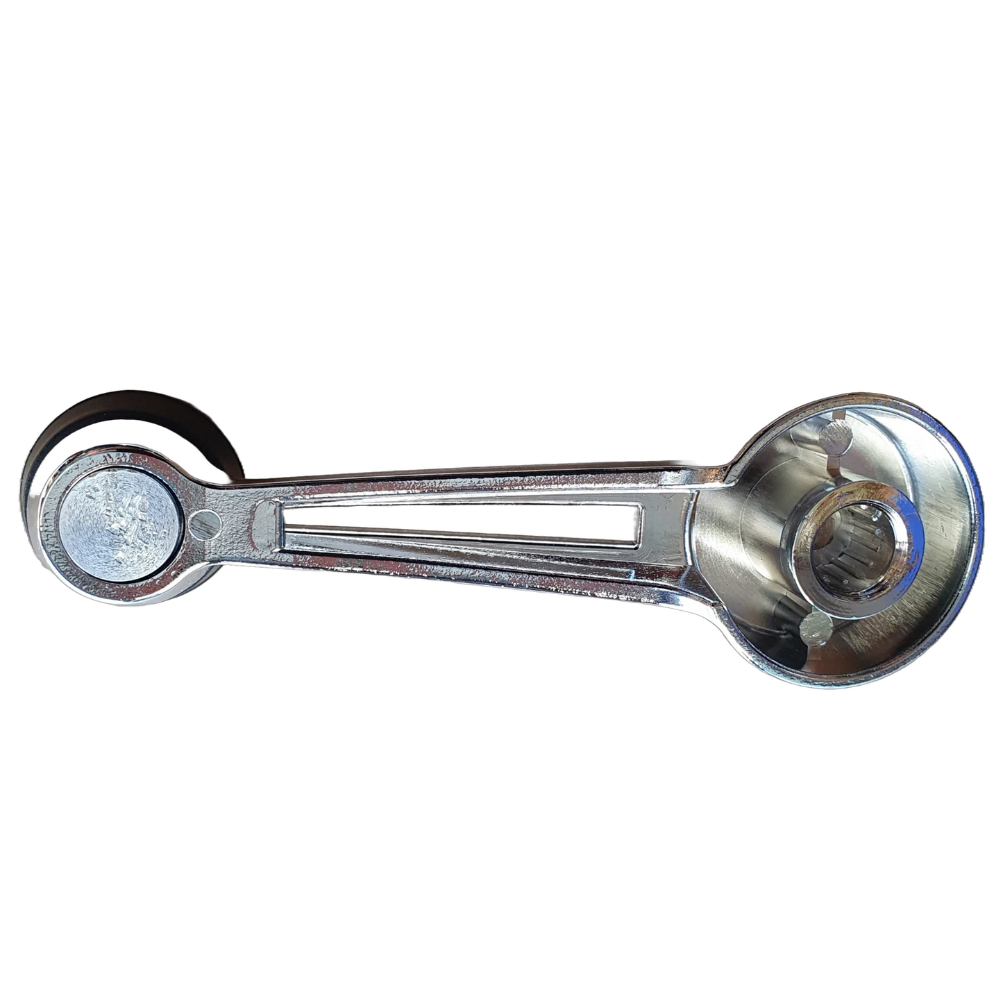 Chrome Window Crank Handle with Black Knob for Ford Falcon Mustang Bronco (67-77)