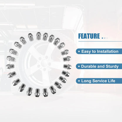 24 x Wheel Studs M14x1.5 for Ford F-150 (2015-2023) - Durable Wheel Lug Nuts
