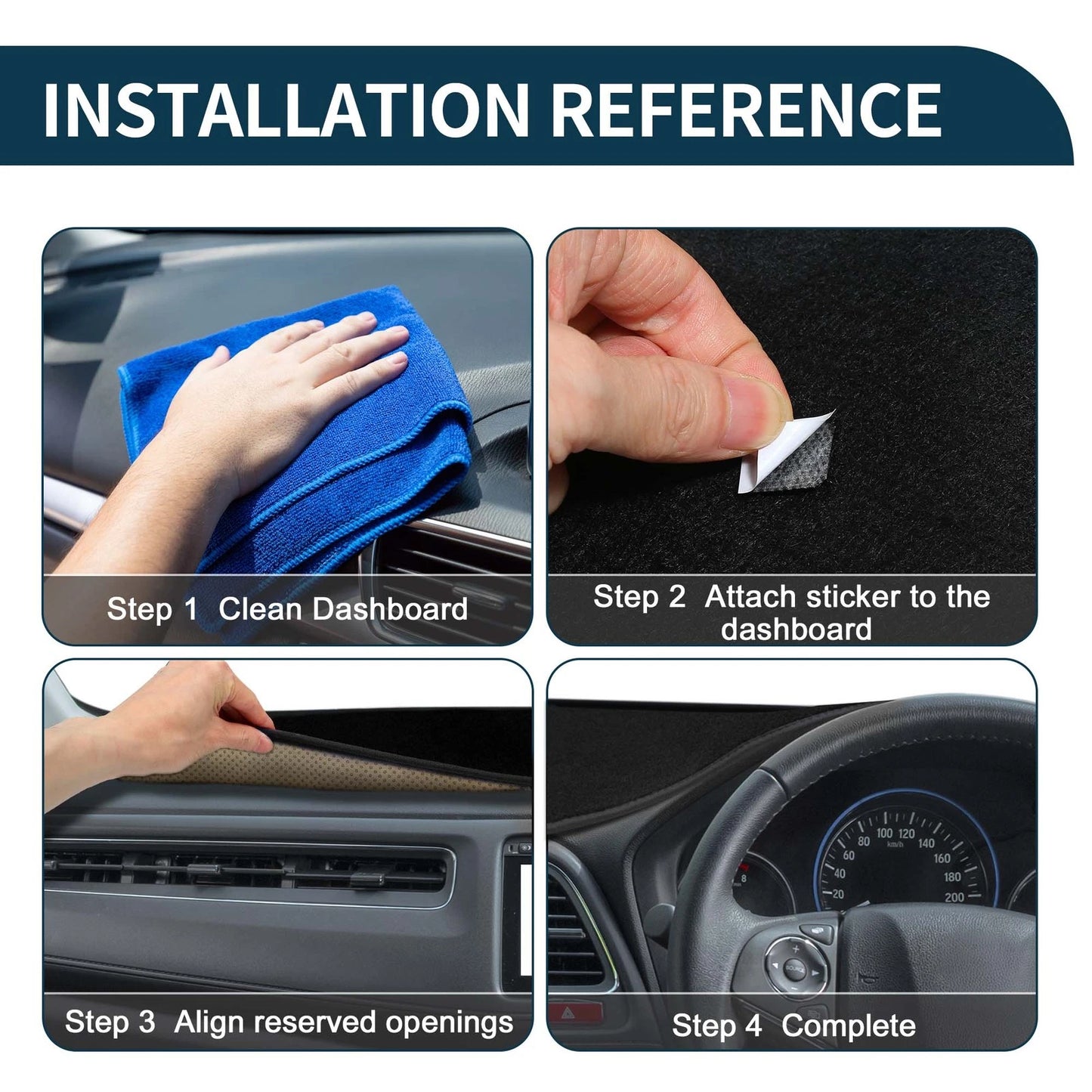 Dashboard Cover Mat for Toyota 86 2012 Sun Protector Pad Black