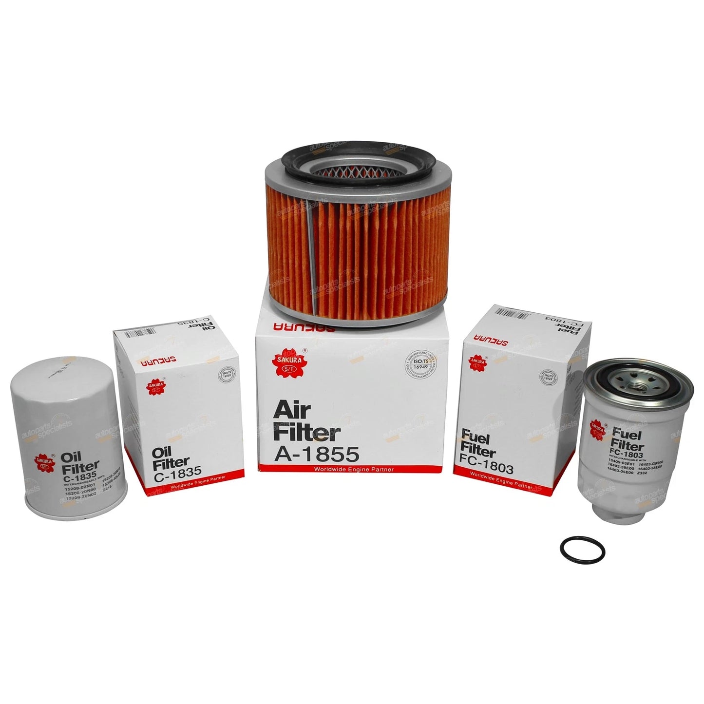 Oil Air Fuel Filter Service Kit for Nissan Patrol GU RD28Ti (1997 - 2000)