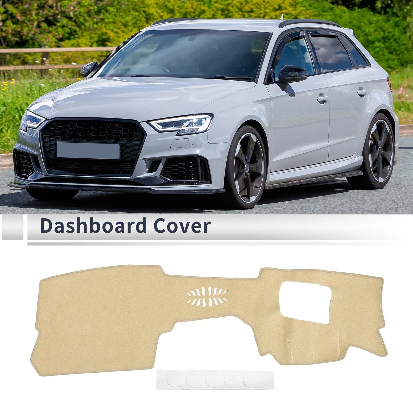 Dash Cover Mat for Mazda CX-30 20-24 HUD Sun Protector Pad Beige
