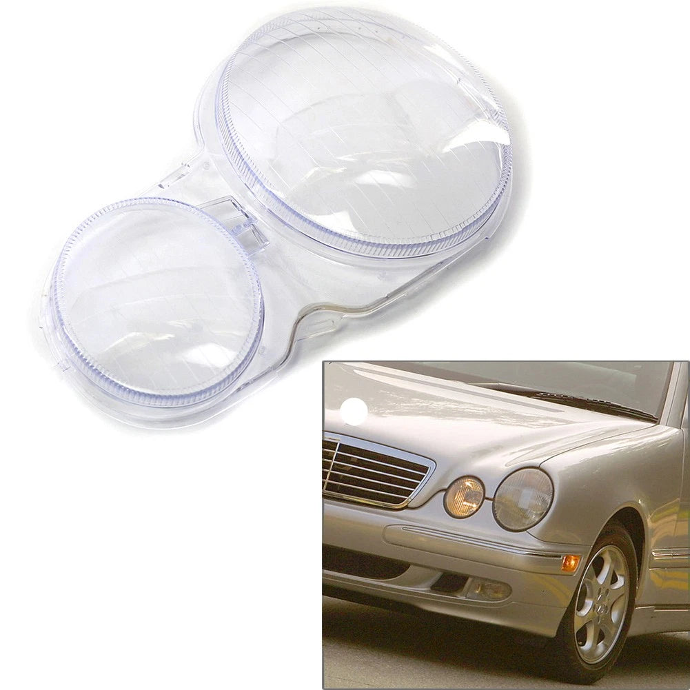 Clear Headlight Lens Cover for Mercedes Benz E-Class W210 (2000-2003)