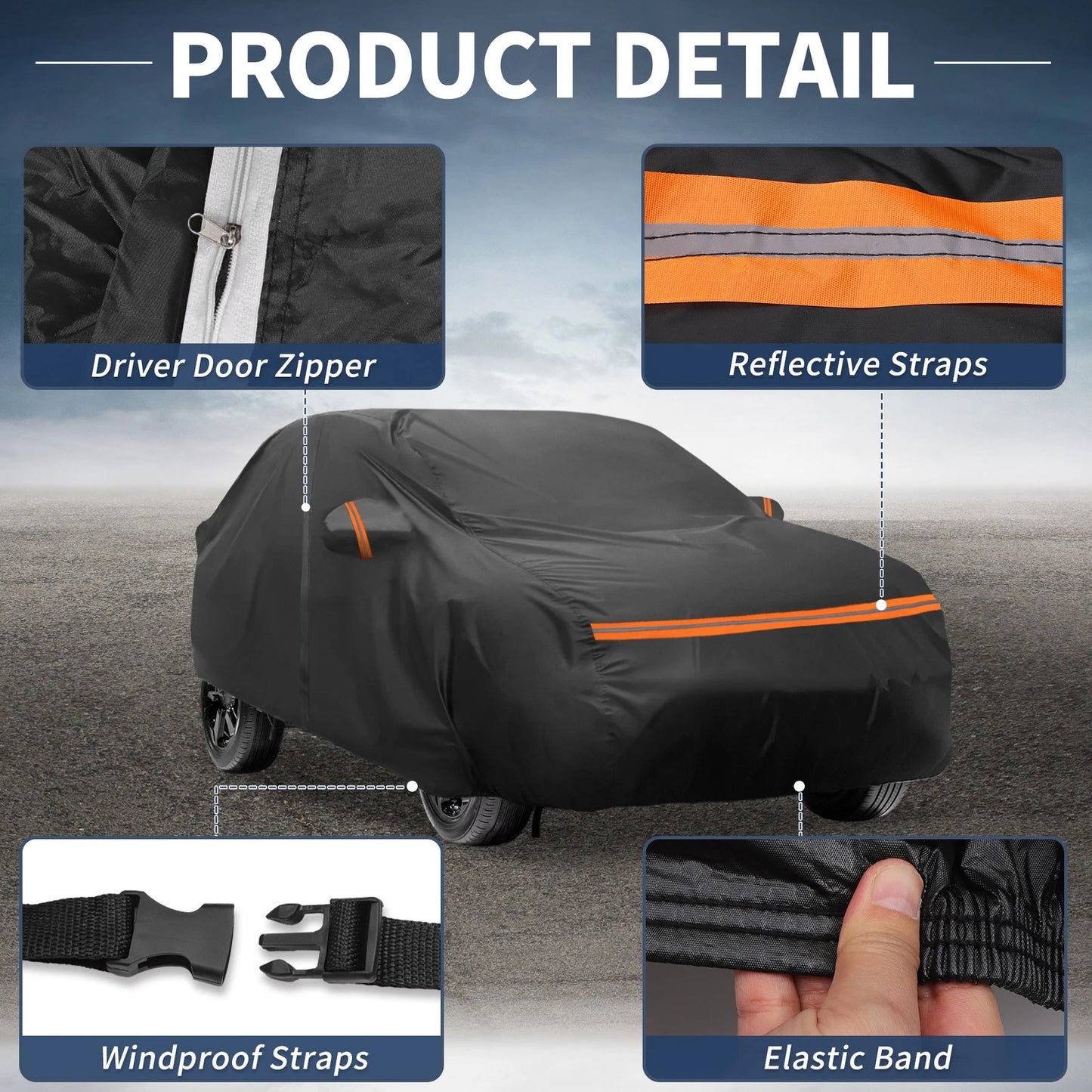 Waterproof PEVA Cotton Car Cover for Toyota Yaris Cross (2020-2024)