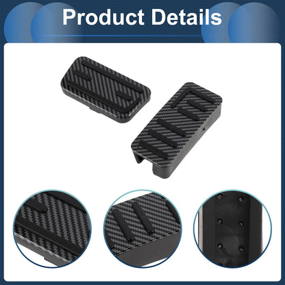 2 x Automatic Foot Accelerator Pedal Covers for Honda Jazz (2021) Black
