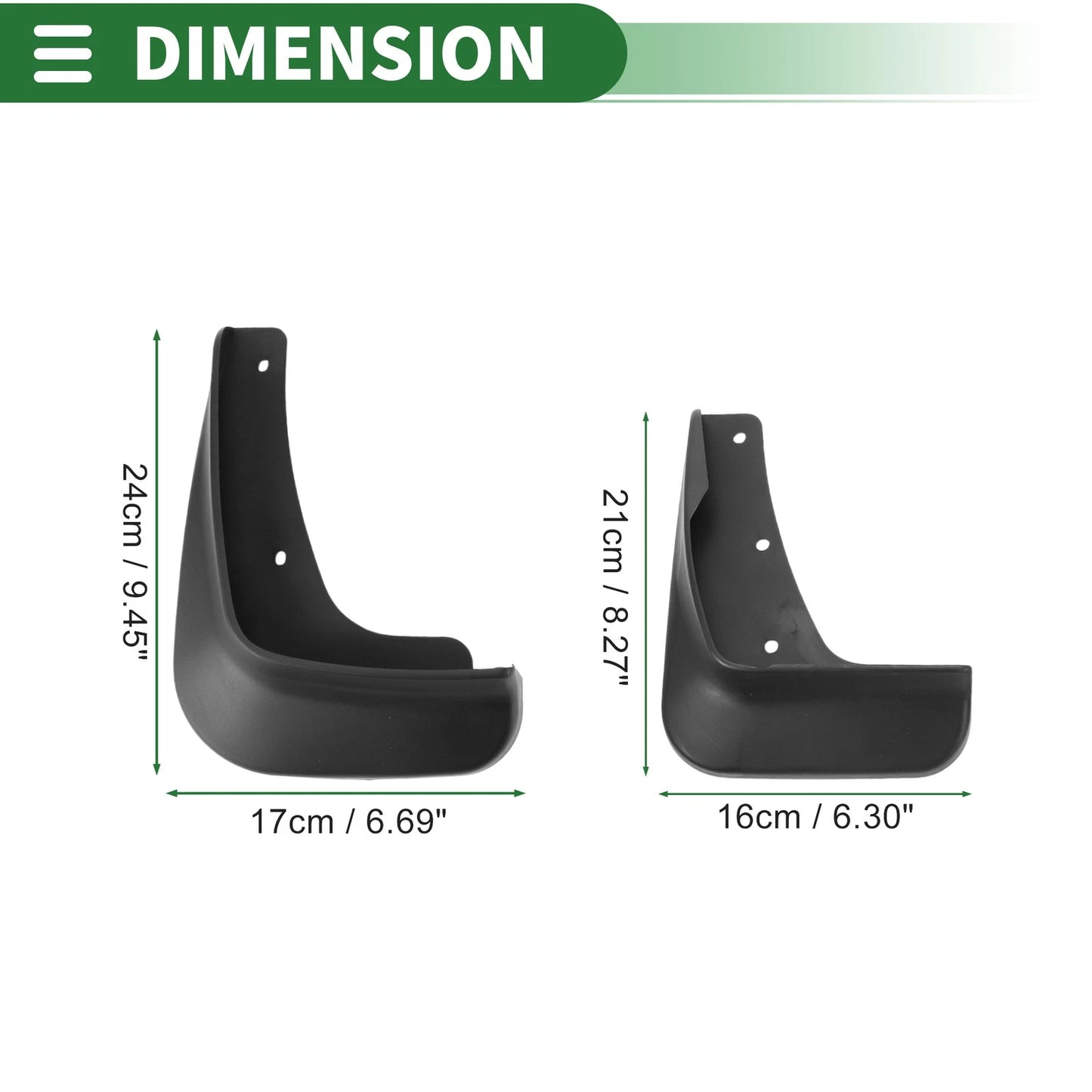 Mud Flaps for Mitsubishi Lancer-ex (Sport) 2010-2016