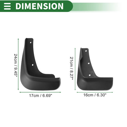Mud Flaps for Mitsubishi Lancer-ex (Sport) 2010-2016