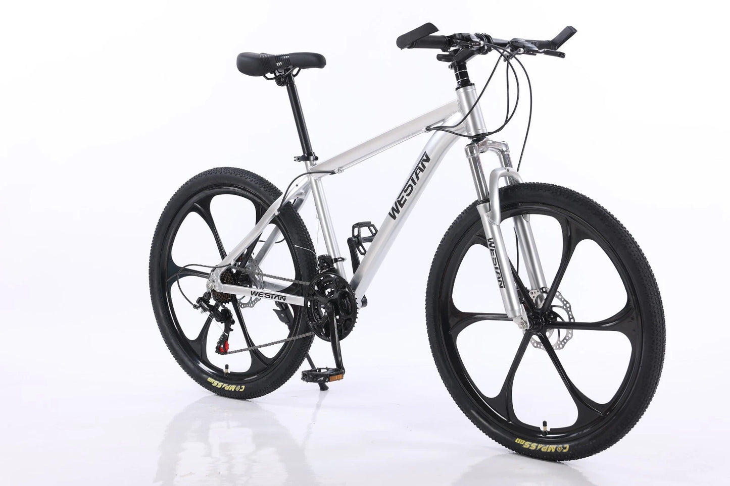 26" 21 Speed Mountain Bike for WESTAN - Aluminum Frame, Shimano, 6 Spoke Wheels