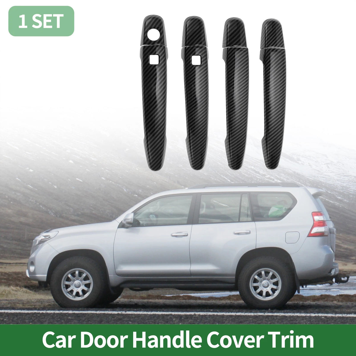 Smart Car Door Handle Cover Trim for Toyota Highlander (2008–2013)