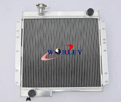 62mm Aluminum Radiator & Fan for Toyota Land Cruiser BJ40 BJ42 HJ45