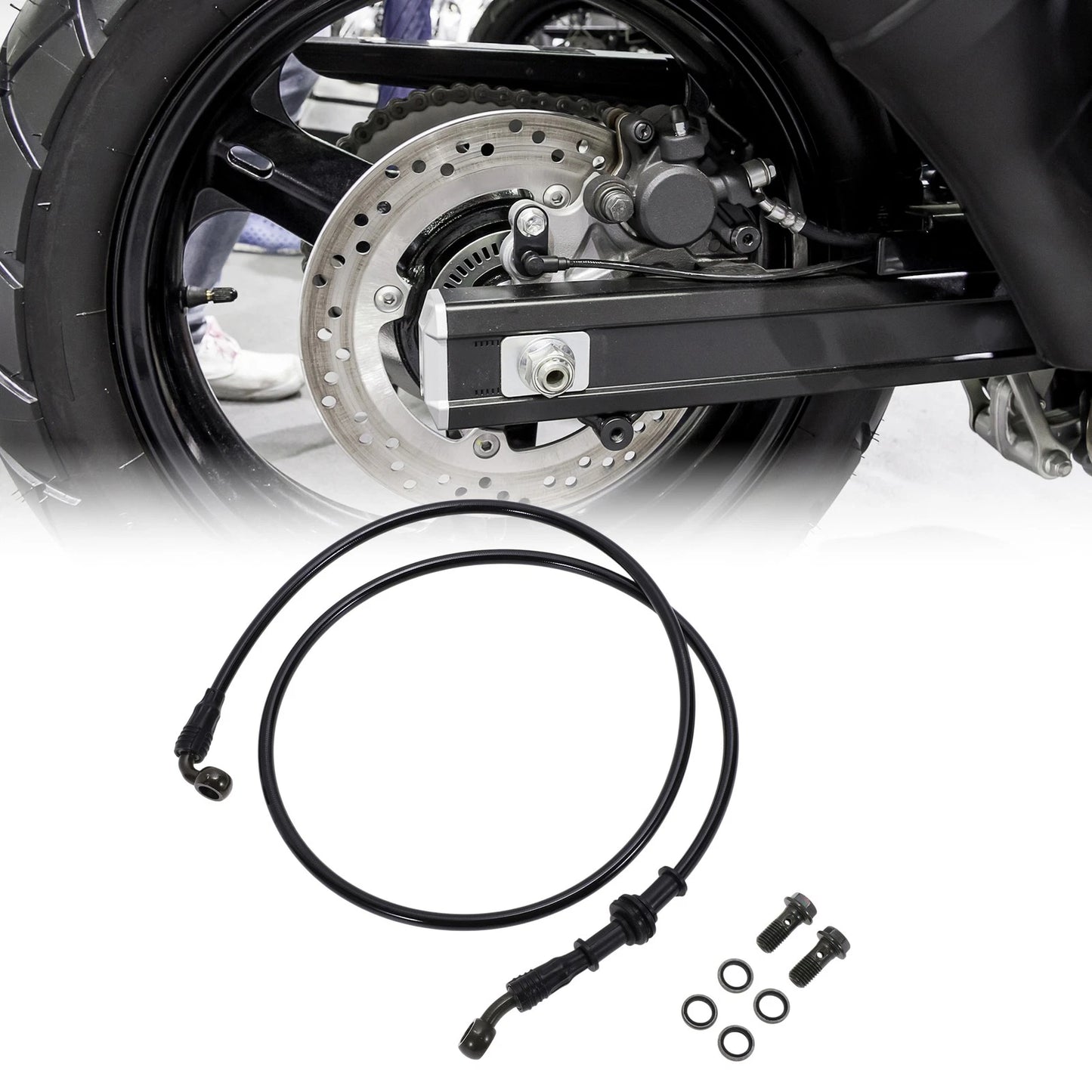 120 cm Brake Clutch Oil Hose Line Stainless Steel Wire Braid for Motorcycle