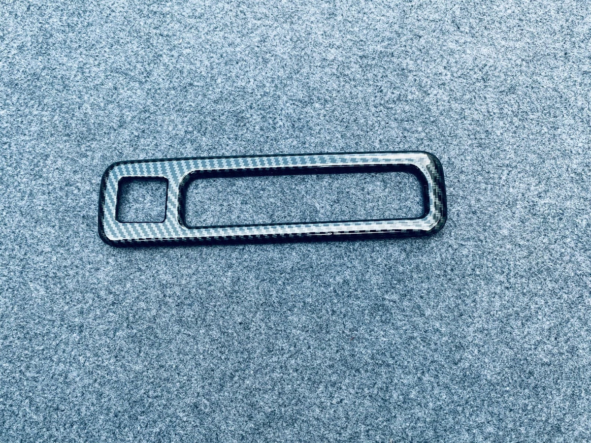 Carbon Fiber Rear Tailgate Button Cover Trim for Toyota Highlander (2020-2023)