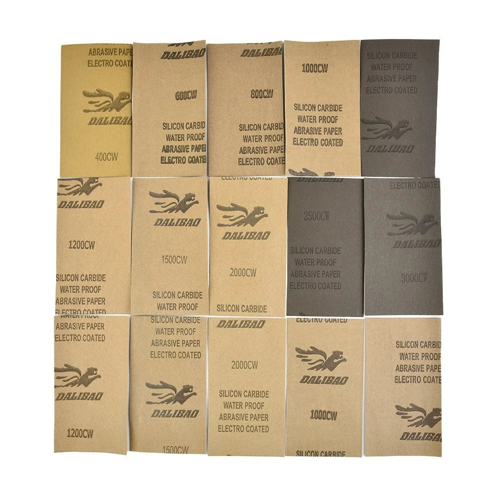 400 600 3000 800 1000 1200 1500 2000 2500 Sandpaper Silicon Carbide 15pcs/Set