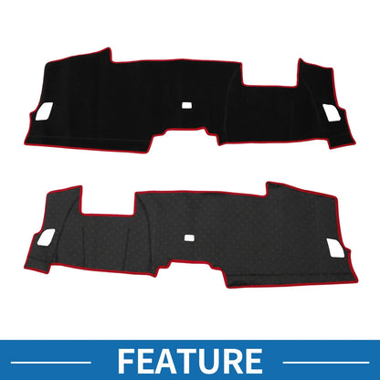 Dashboard Cover Mat for Honda CRV 2023-2024 HUD Sun Protector Pad Black Red