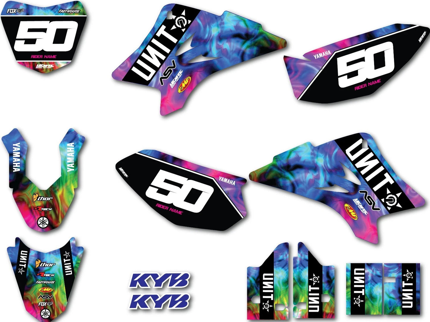 Custom Graphics Sticker Kit Decals for Yamaha TTR 50 (2006-2023)