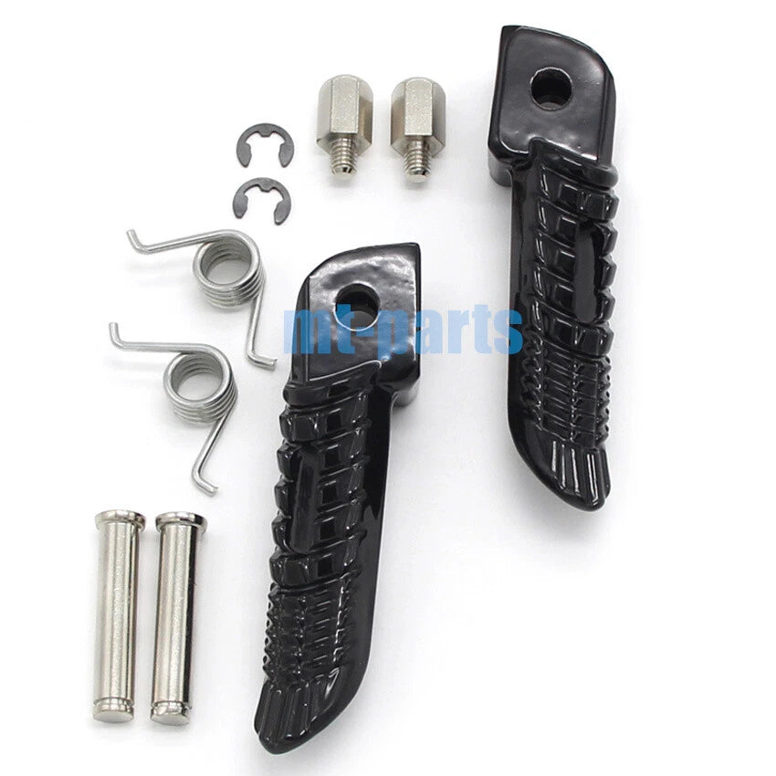 Black Front Footrest Pegs for Suzuki GSX-R1000 GSXR1000 (2005-2018)
