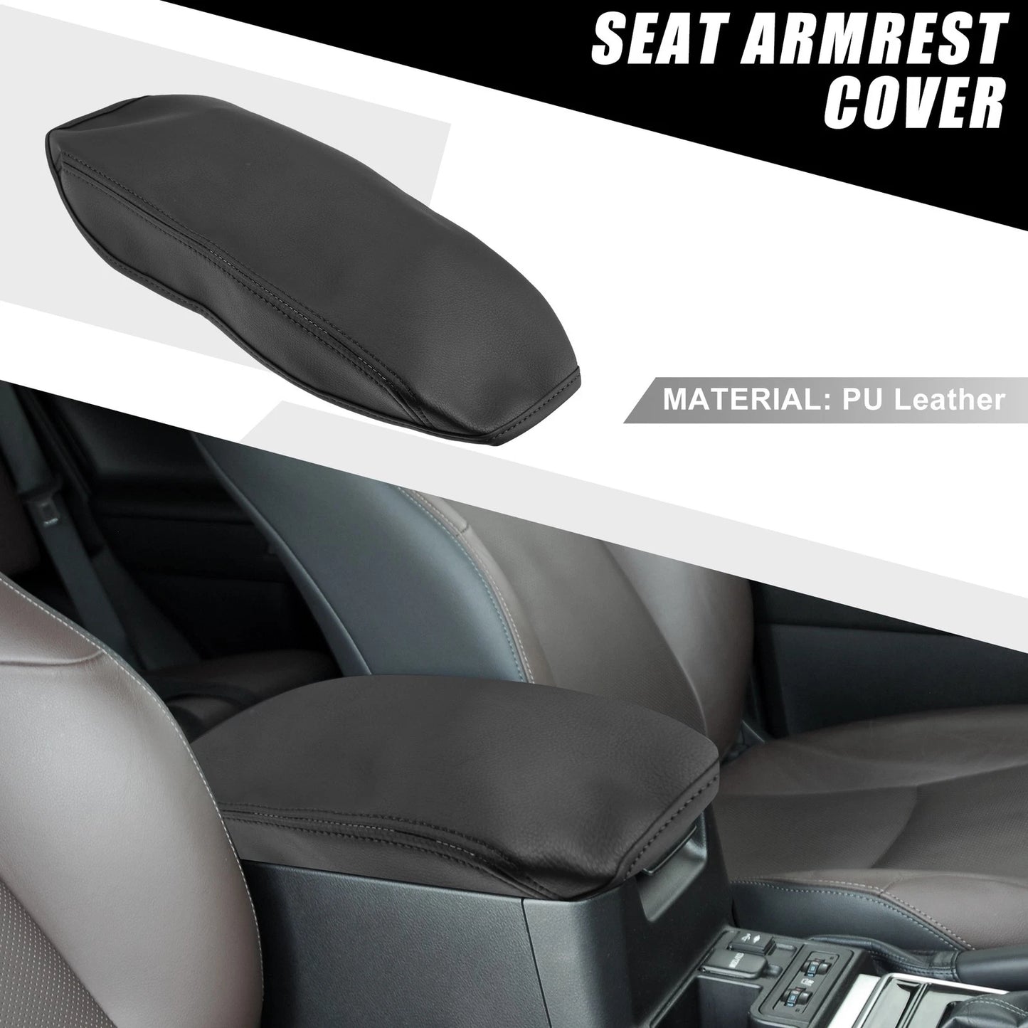 Center Console Armrest Cover for Toyota RAV4 (2013-2018) - Black