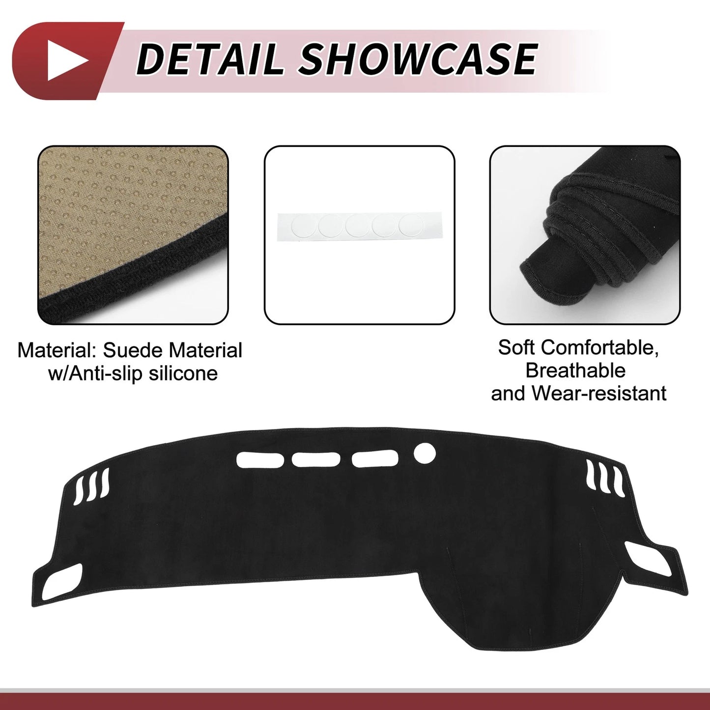 Dashboard Cover Mat for Nissan X-Trail T33 (2022-2024) Black Protector