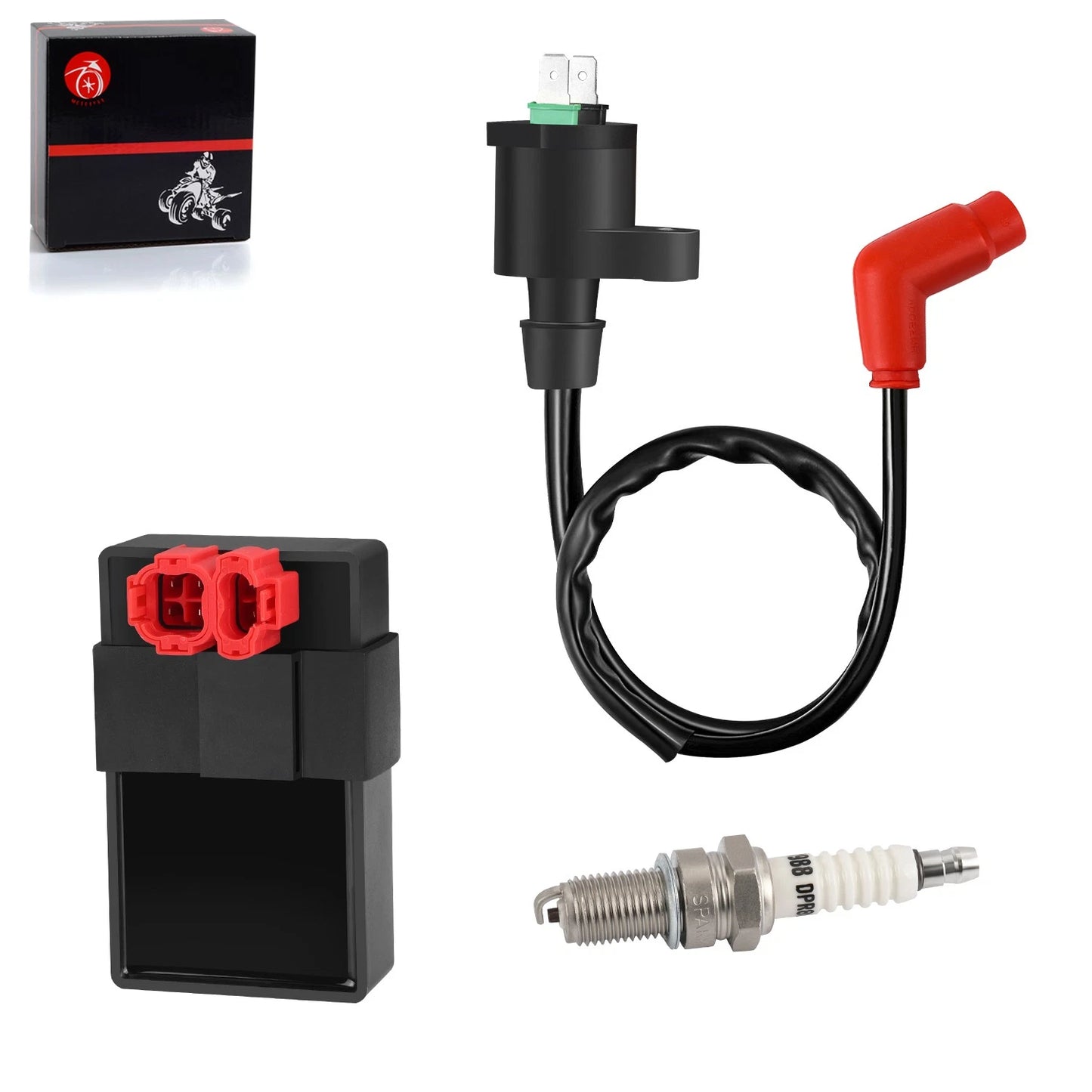Ignition coil spark plug CDI for Honda Fourtrax 300 TRX300 TRX300FW (1994–1997)