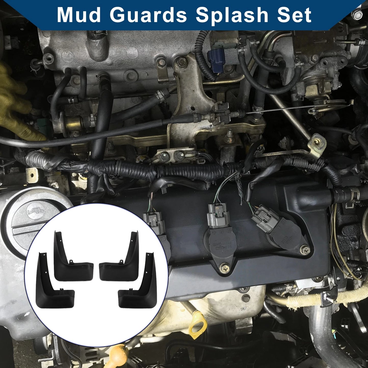 Mud Flaps Splash Guards 1 Set for BMW X5 M Sport (2014-2018)