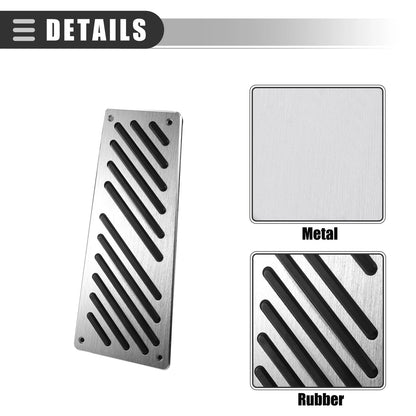 Gas Accelerator Brake Foot Rest Pedal Pad Covers Set for Mercedes Benz Smart
