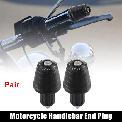 Pair / 7/8 22mm / Handlebar End Plugs for Motorcycle