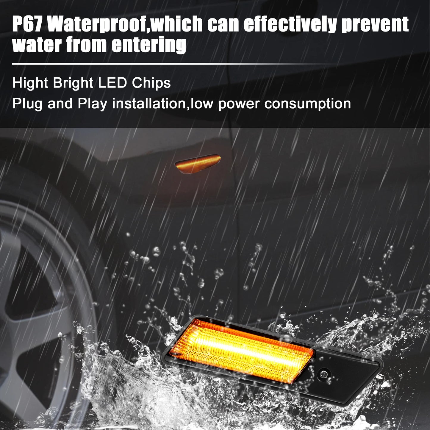 Clear LED Side Marker Light for BMW X3/X5 (2011-2017) - 1 Pair