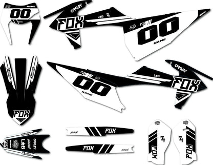 GLOW BLACK STYLE Full Sticker Kit for KTM EXC (2020-2023)