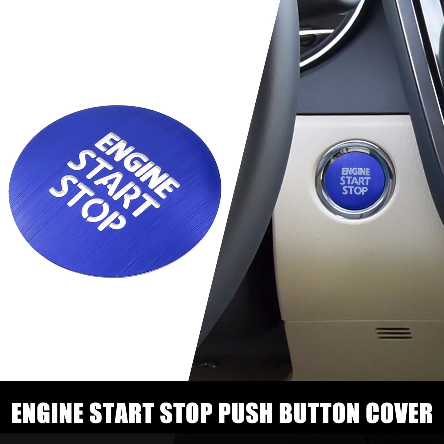 Auto Engine Start Stop Button Cover for Toyota Crown Royal GRS21 (2012-2018)