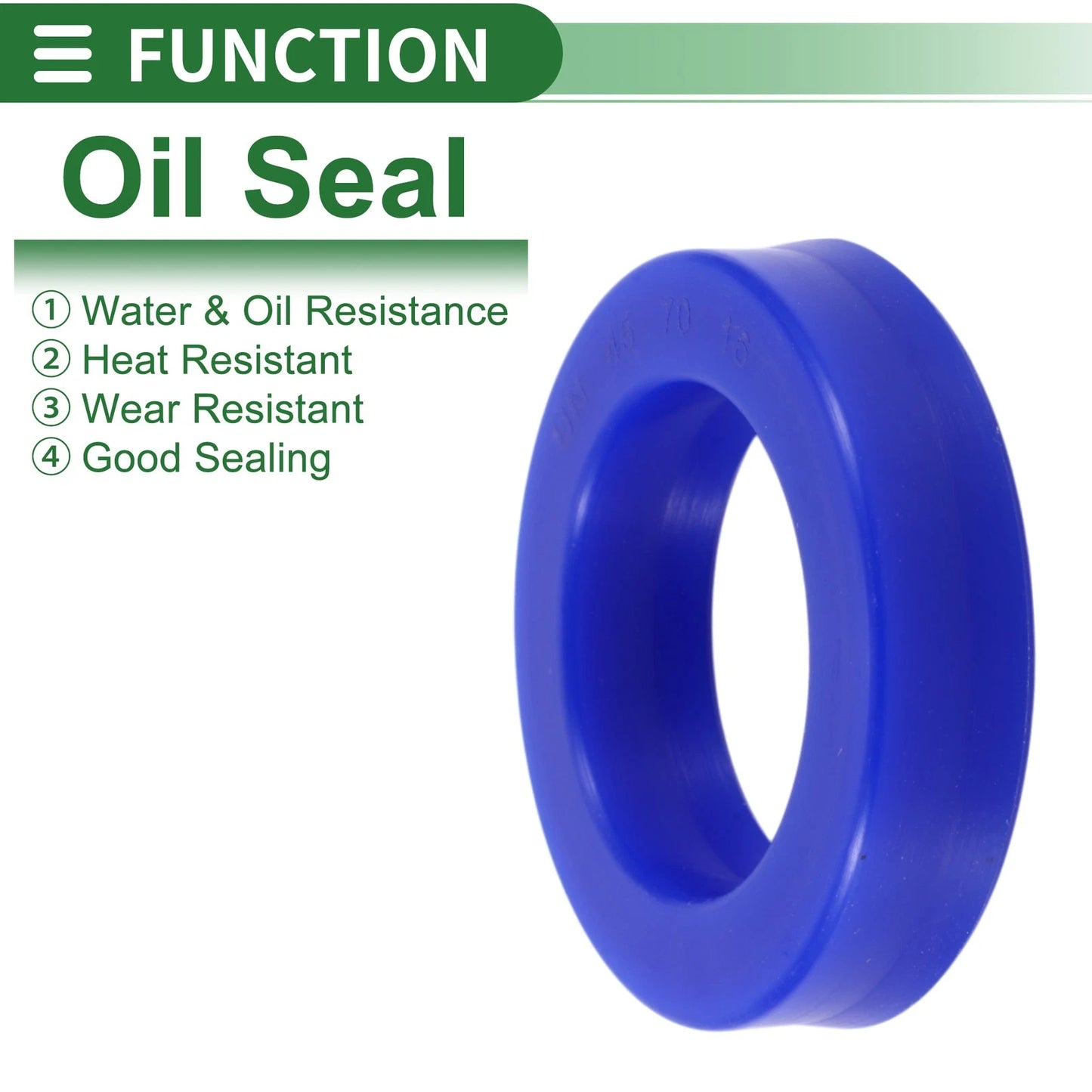 Oil Seal 45x70x16mm 5 Pcs Seal Ring Rotary Shaft Seal TPU Blue