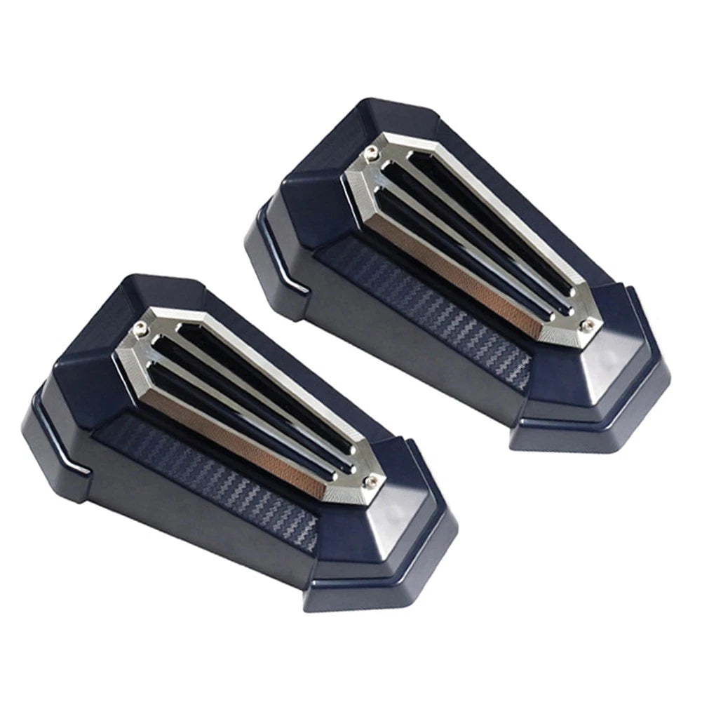 Handguard Shield Deflector Universal Blue & Silver for Honda & Harley (N/A)