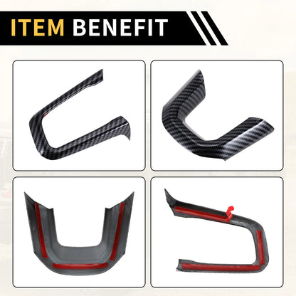 Steering Wheel Cover Trim for Jeep Wrangler JL JLU (2018-2023)