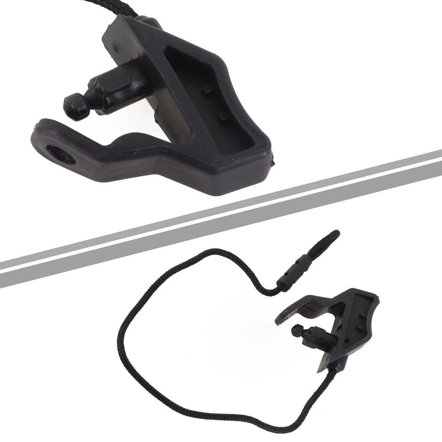 Black ABS Left Parcel Shelf String for A3 Sportback (2013–2016)