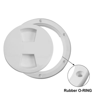 Deck Plate Hatch 6 Inch Round for Boat Marine White