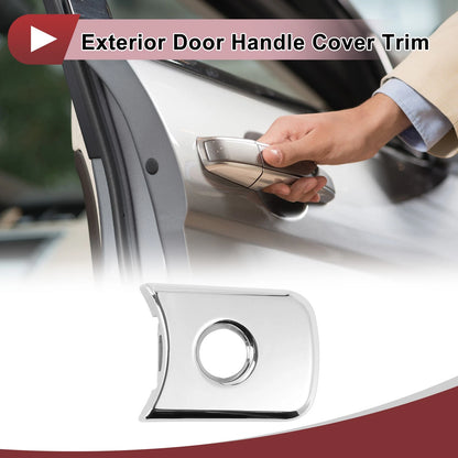Silver Tone Exterior Door Handle Cover Trim for Nissan Sentra (2013-2019)
