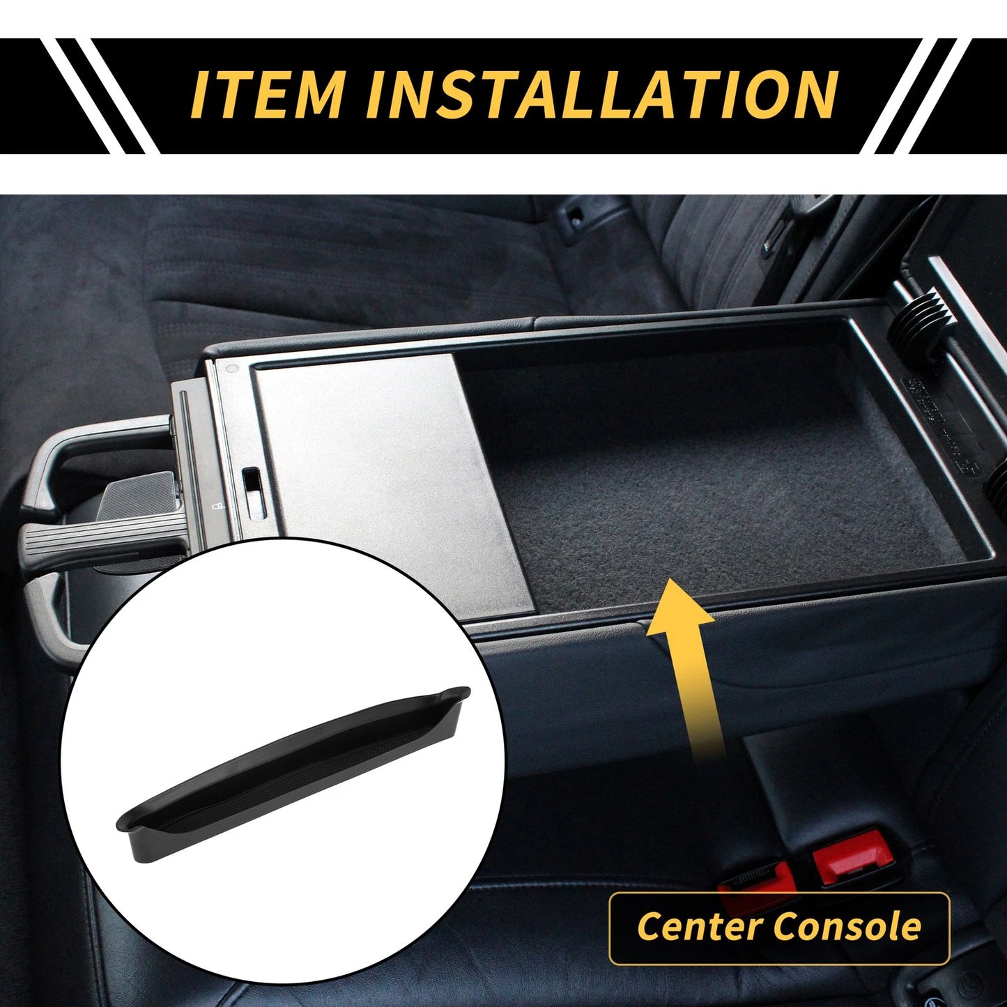 Passenger Storage Tray Organizer for Jeep Wrangler JL JLU (2018-2023) Black
