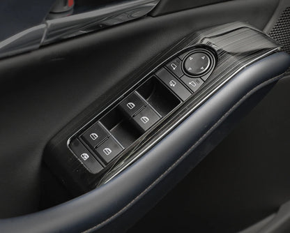 Black Titanium Window Lift Panel Cover Trim for Mazda CX-30 (2020-2023)