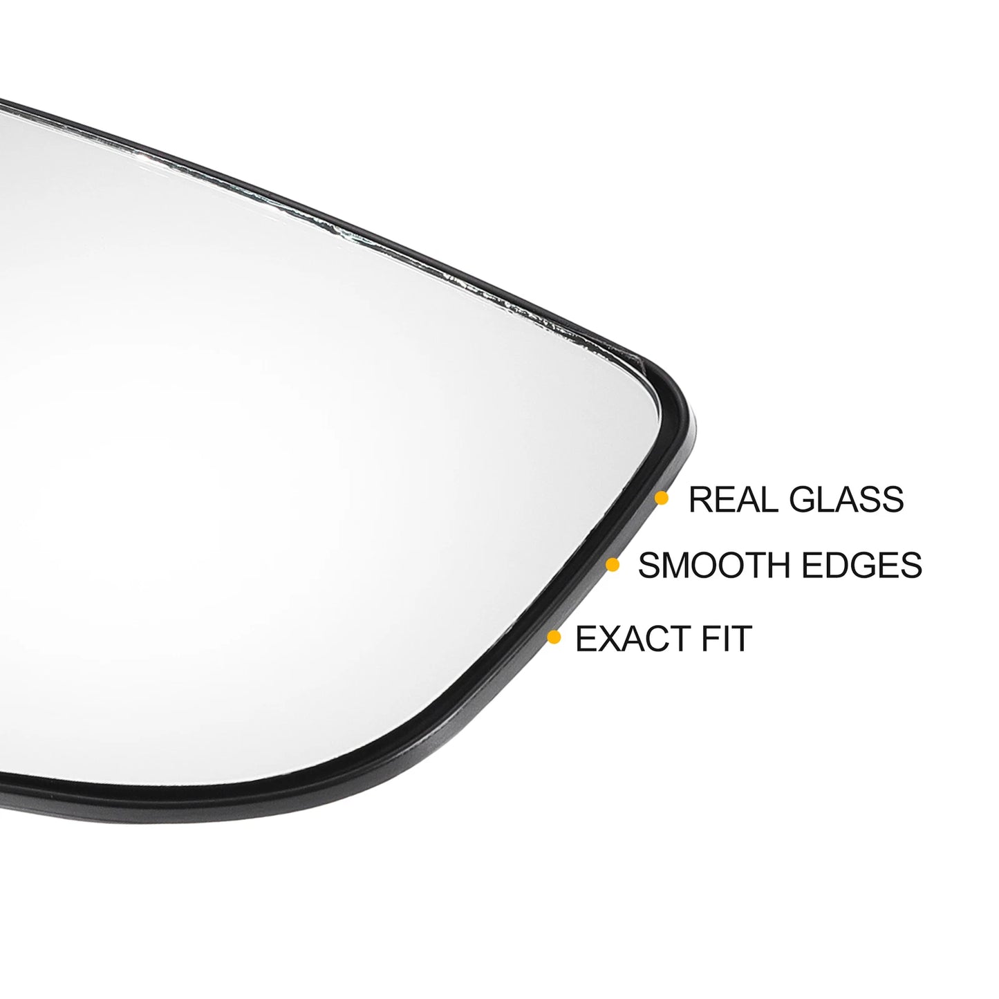 White Mirror Glass Pair for Ford Transit T150 (2015-2023)