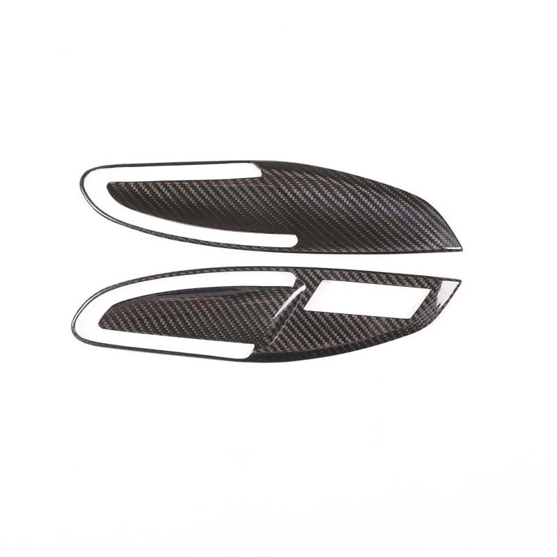 Carbon Fiber Interior Door Switch Bowl Cover Trim Fits Porsche 911 2012-2018 718