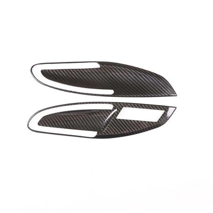 Carbon Fiber Interior Door Switch Bowl Cover Trim Fits Porsche 911 2012-2018 718