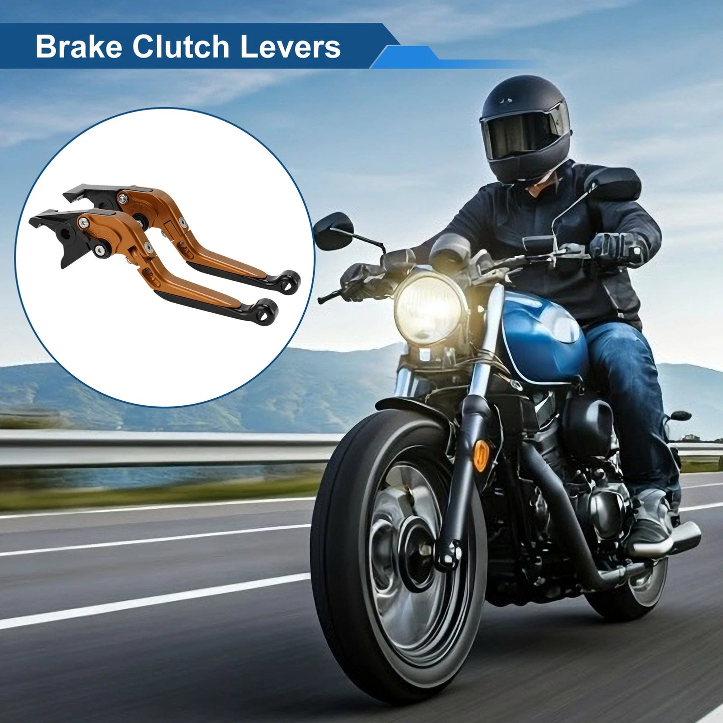 2x Adjustable Short Long Brake Clutch Levers for Kawasaki ZX7R/ZX7RR (1989–2003)
