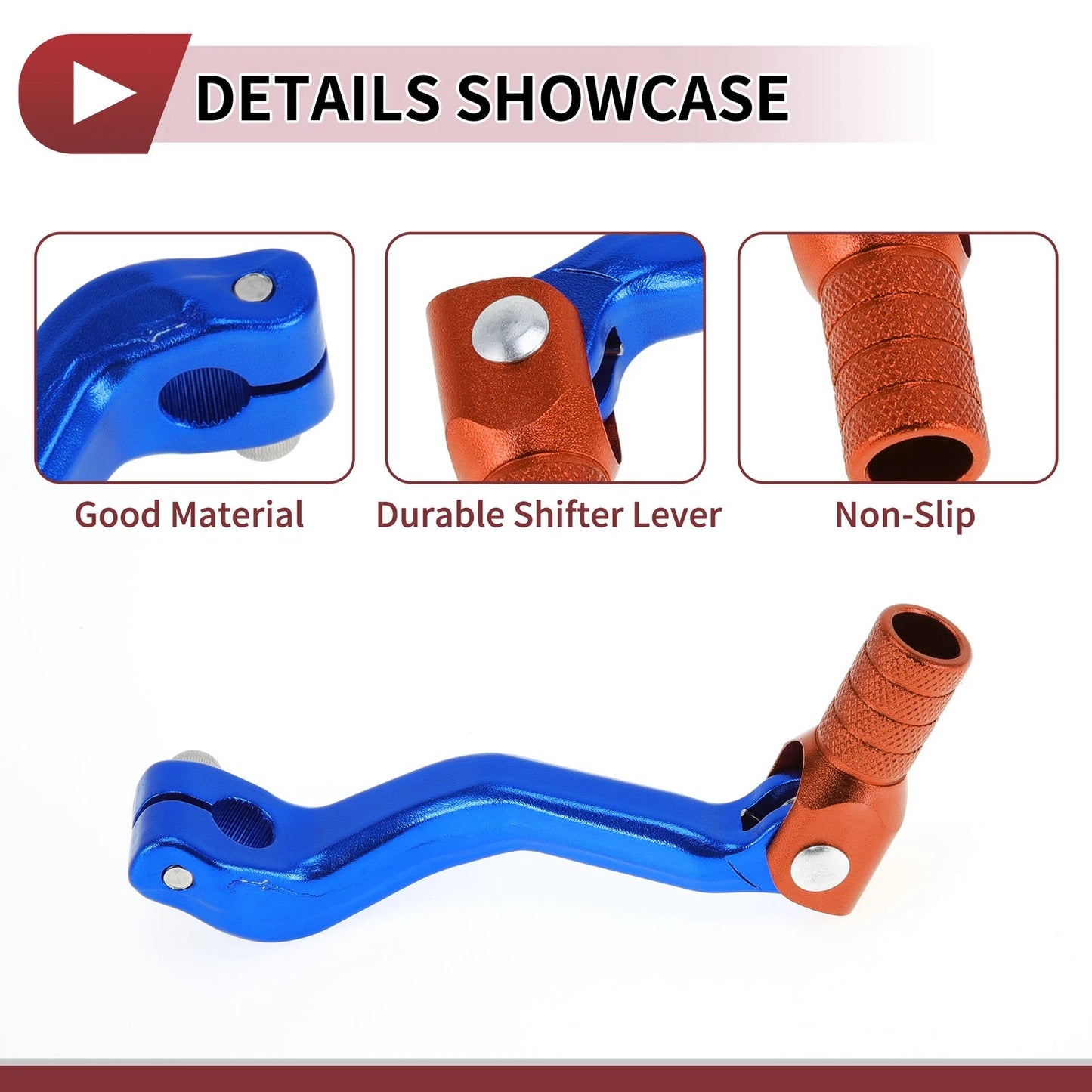 Gear Shifter Lever Folding for Kayo T2 Blue Orange
