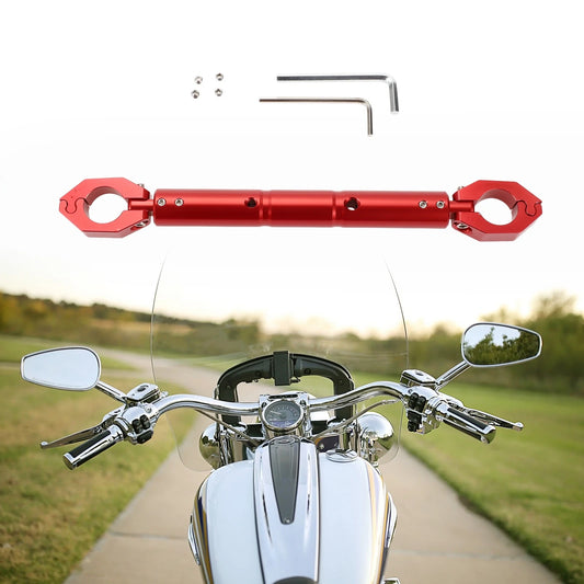 1 Set Universal Balance Bar for Motorcycle Handlebar Aluminum Alloy Red