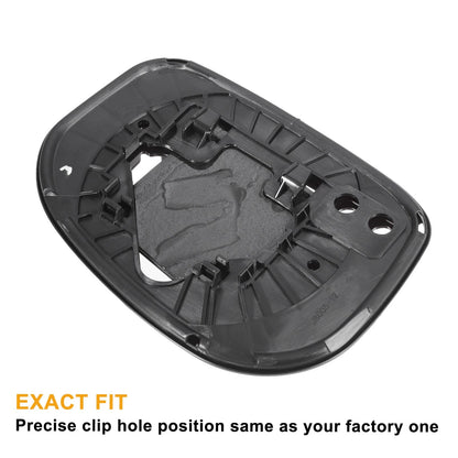 Right Side White Mirror Glass w/ Back for Honda Fit Jazz (2009-2013)