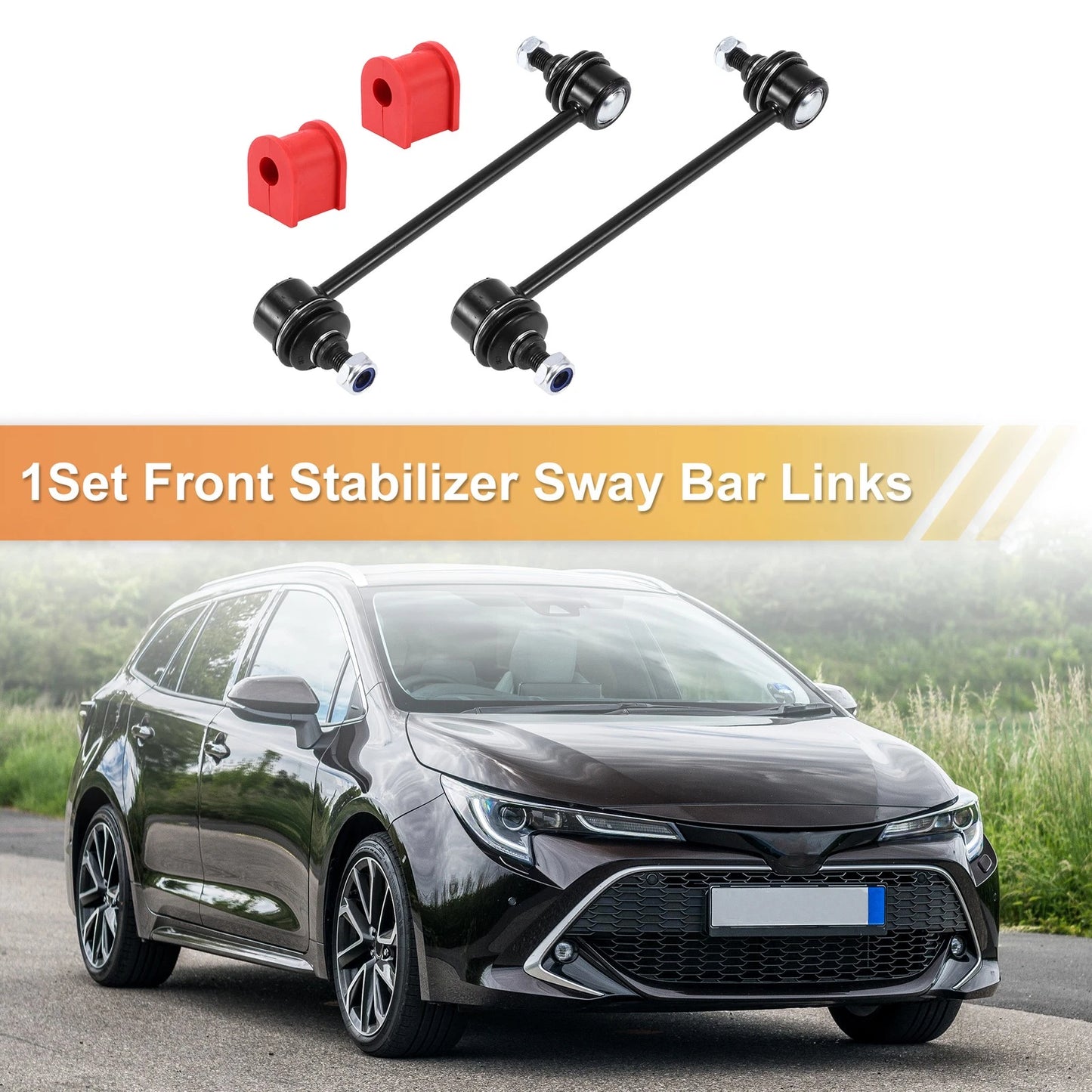 Set Rear Stabilizer Sway Bar Link with Bushing for Toyota Camry