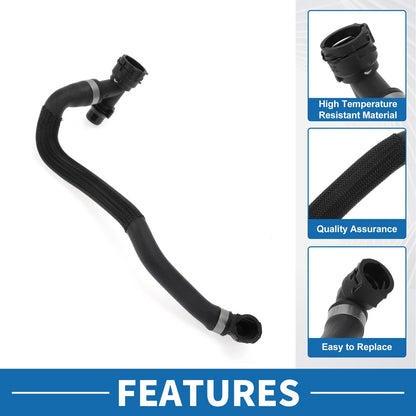 Radiator Hose for BMW 230i 2.0L (2017-2020) Rubber Black 1 x Piece