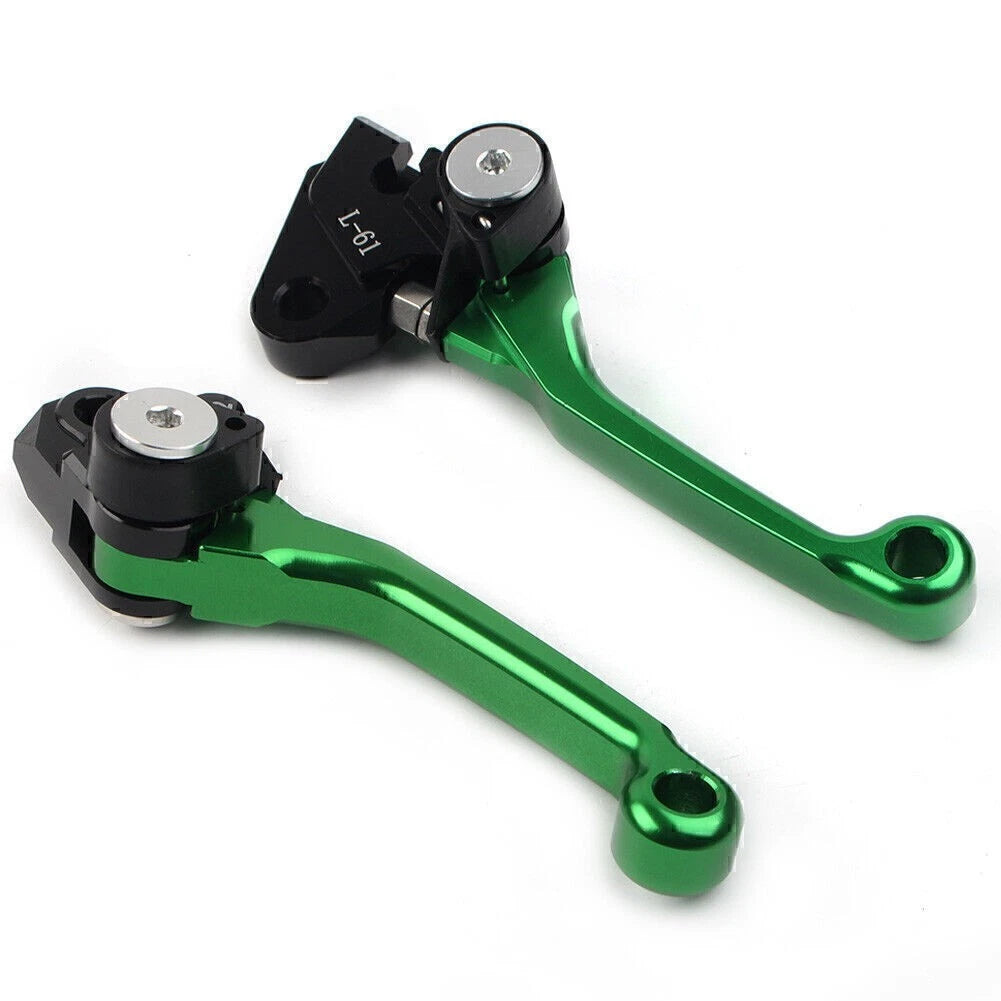 Dirt Clutch Brake Levers GREEN for Kawasaki KX450F (2006-2012)