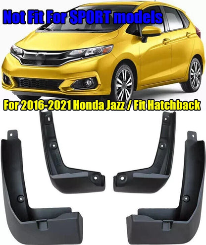 2 x Splash Guards Mud Flaps for Honda Jazz / Fit Hatchback (2016-2021)