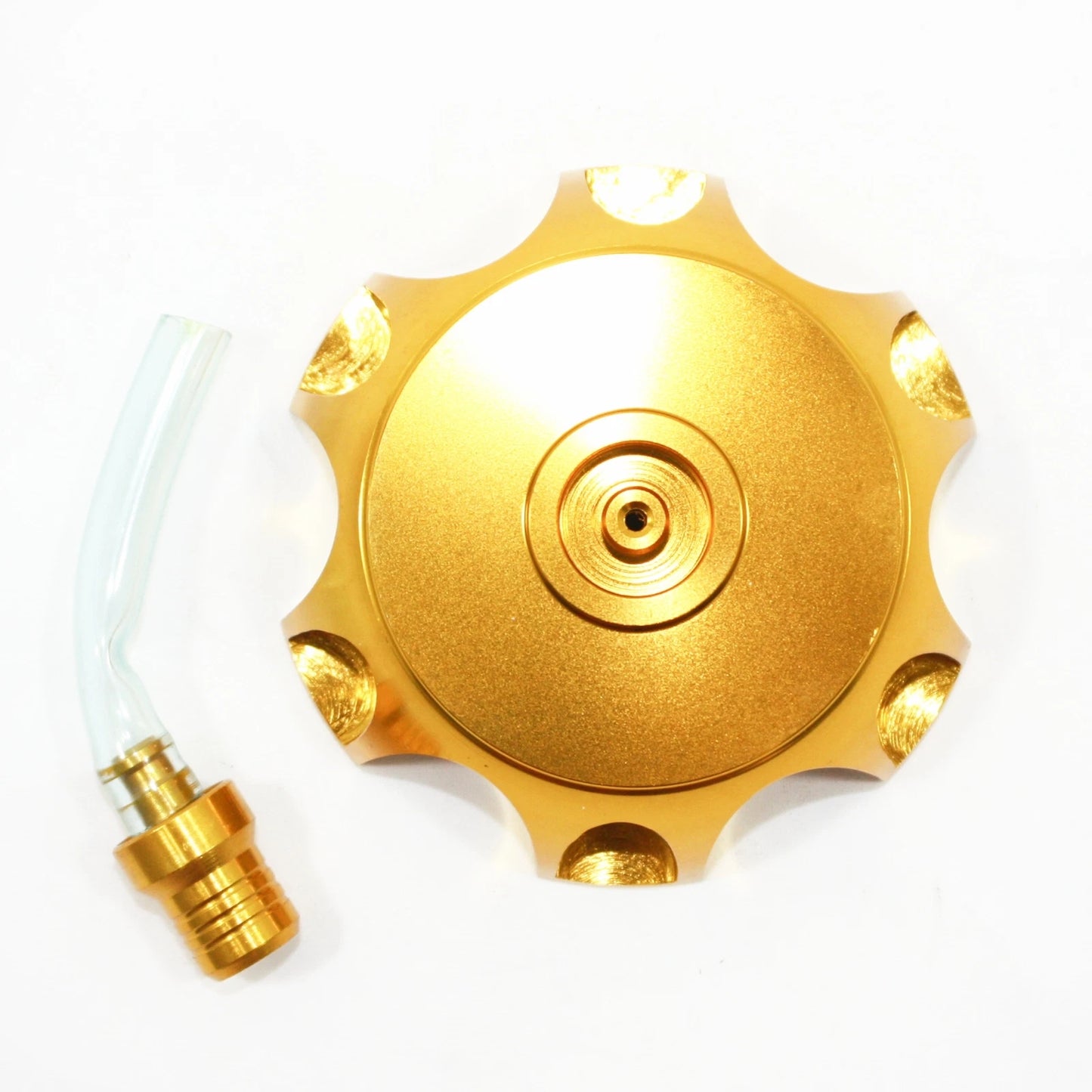 GOLD Alloy Gas Fuel Tank Cap + Breather for 110cc 125cc PIT Trail Dirt Bike