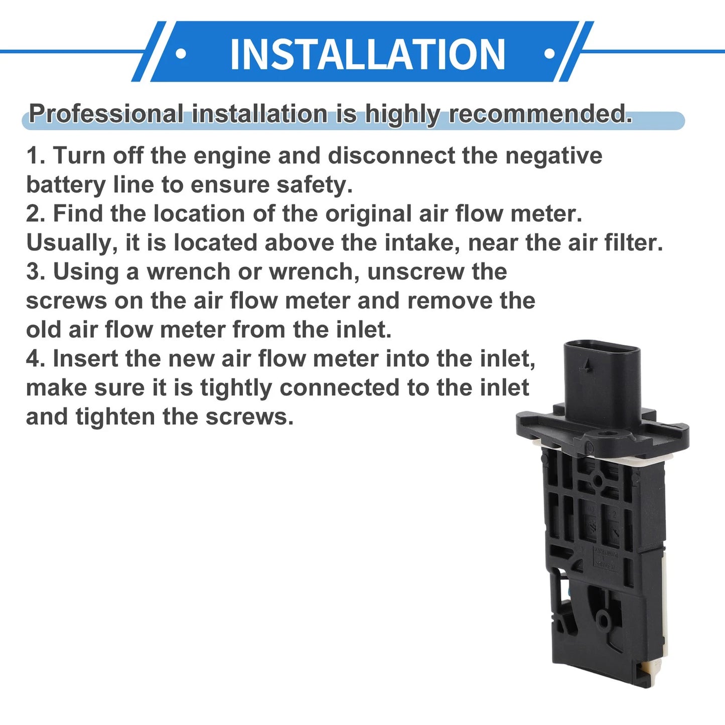 Mass Air Flow Sensor for Jeep Cherokee (2014-2017)