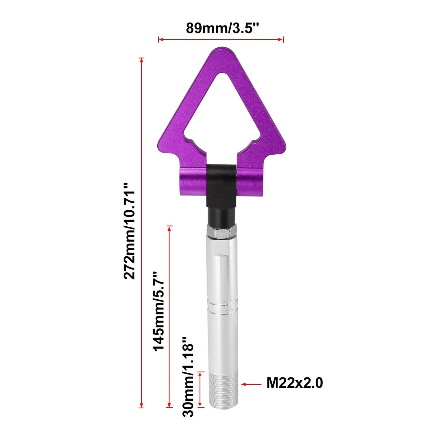 Tow Hook Triangle Ring for Toyota Avanza 2007-2018 - Purple Racing Screw On
